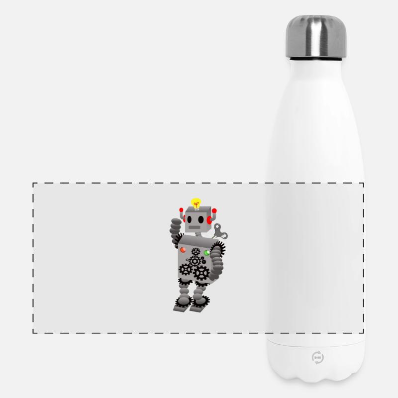 robot - Panoramic Thermal Bottle 500 ml - white
