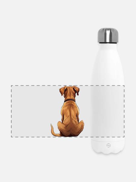 Rhodesian Ridgeback - Panorama Isolierflasche 500 ml - Weiß