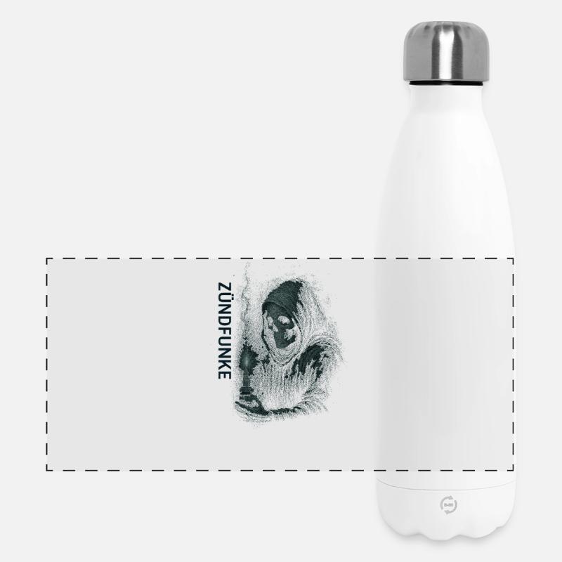ZÜNDFUNKE – Grim Spark - Panoramic Thermal Bottle 500 ml - white