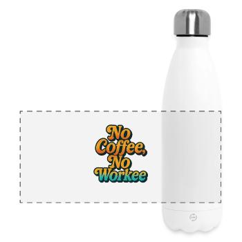 Bold Coffee Motivation Quote Design - Panorama Isolierflasche 500 ml - Weiß - Vorne