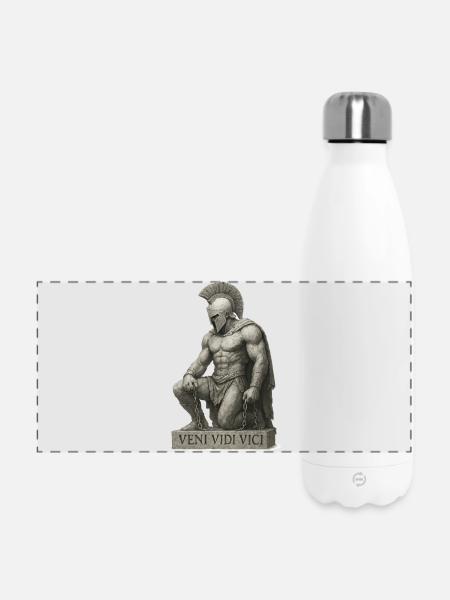 Römischer Krieger Gladiator - Panorama Isolierflasche 500 ml - Weiß