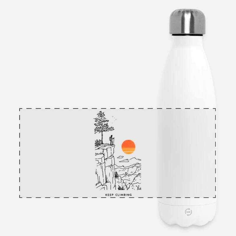Sunset Slice - Panoramic Thermal Bottle 500 ml - white