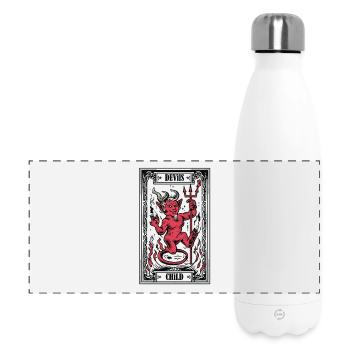 Teufelskind  - Panorama Isolierflasche 500 ml - Weiß - Vorne