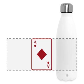 Poker card - Panoramic Thermal Bottle 500 ml - white - Front