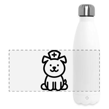Krankenschwester - Panorama Isolierflasche 500 ml - Weiß - Vorne