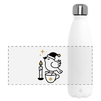 Golden Shooting Star Night - Panoramic Thermal Bottle 500 ml - white - Front