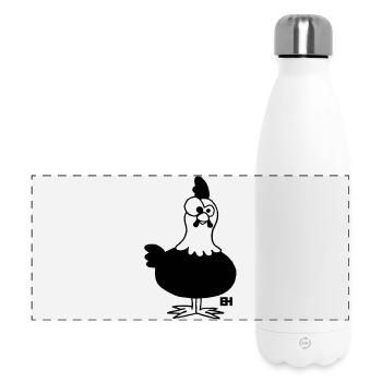 Poulet - Gourde isotherme panoramique 500 ml - blanc - Devant