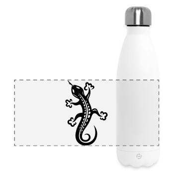 Echse, Eidechse - Panorama Isolierflasche 500 ml - Weiß - Vorne