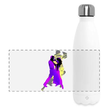 Danseurs de tango argentin - Gourde isotherme panoramique 500 ml - blanc - Devant