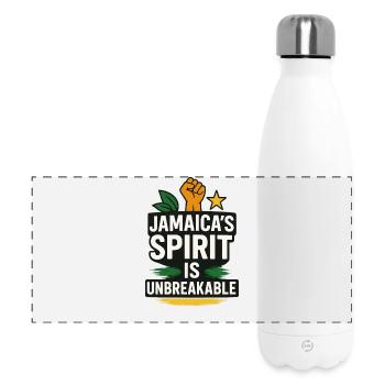 Jamaica Spirit Unbreakable, Jamaïcain - Gourde isotherme panoramique 500 ml - blanc - Devant