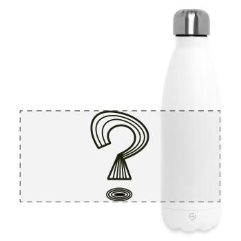 Fragezeichen von Cean - Panorama Isolierflasche 500 ml - Weiß - Vorne