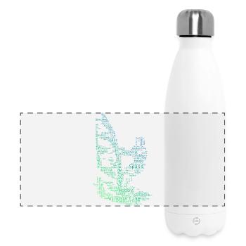 Windsurfing Fokus pur - Panorama Isolierflasche 500 ml - Weiß - Vorne