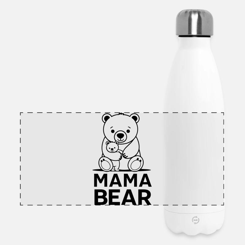 Mama bear - Panoramic Thermal Bottle 500 ml - white