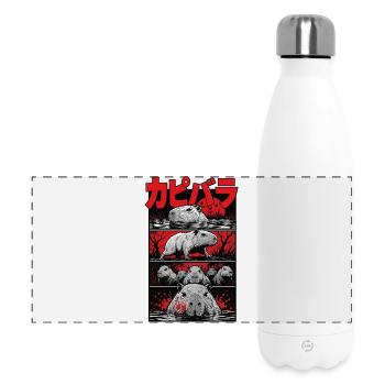 Blutsee Capybara Horror - Panorama Isolierflasche 500 ml - Weiß - Vorne