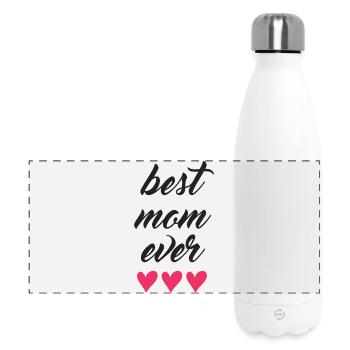 Beste Mutter aller Zeiten - Panorama Isolierflasche 500 ml - Weiß - Vorne