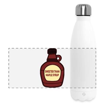 Maple Syrup Sweet Compliment - Panoramic Thermal Bottle 500 ml - white - Front