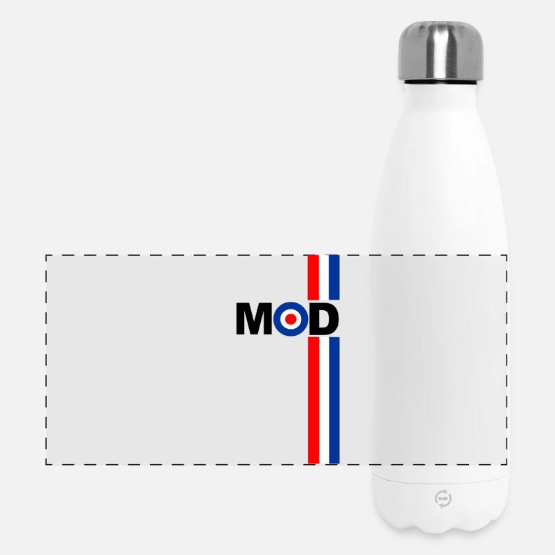 MOD TARGET RSF STRIPES CONCEPTION - Gourde isotherme panoramique 500 ml - blanc