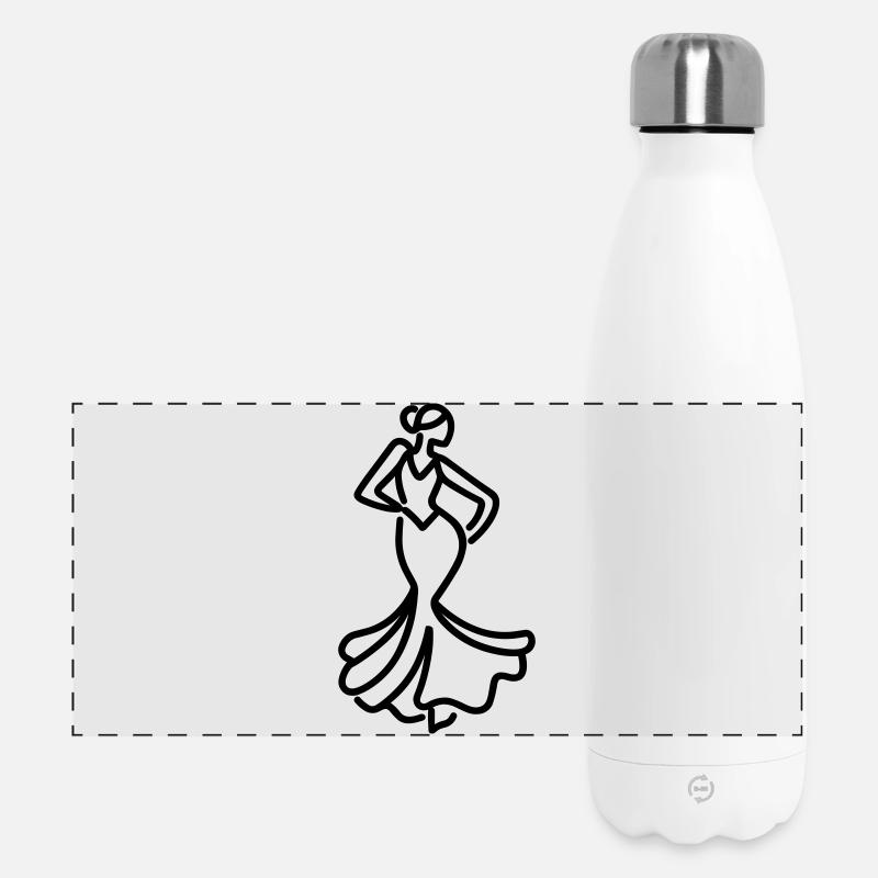 Flamenco - Panoramic Thermal Bottle 500 ml - white