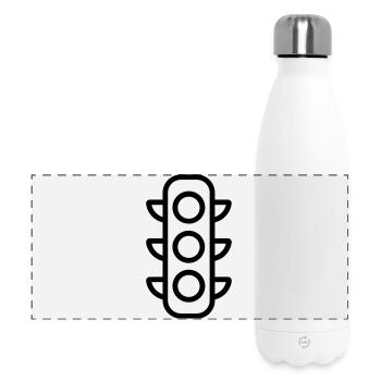 feu tricolore - Gourde isotherme panoramique 500 ml - blanc - Devant