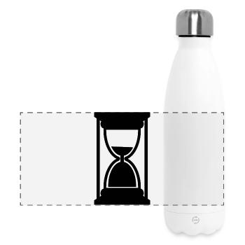 Sanduhr - Panorama Isolierflasche 500 ml - Weiß - Vorne