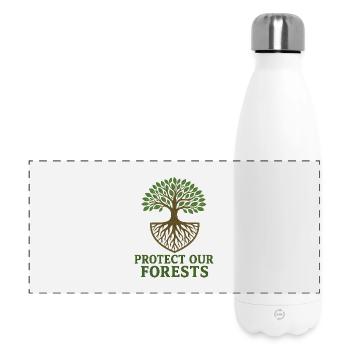 Tree of Life Eco Conscious Design - Panoramic Thermal Bottle 500 ml - white - Front