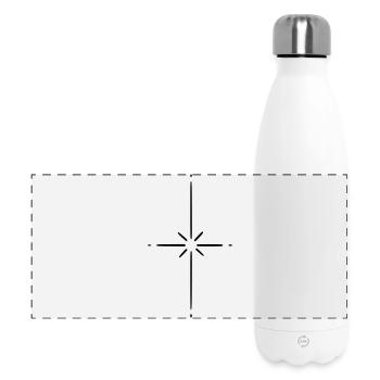 Stern - Panorama Isolierflasche 500 ml - Weiß - Vorne