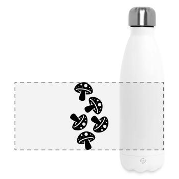Mushrooms Mushroom Toadstool - Panoramic Thermal Bottle 500 ml - white - Front