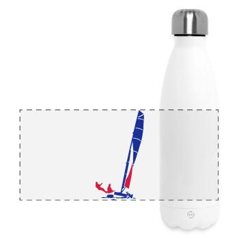 Katamaran  - Panorama Isolierflasche 500 ml - Weiß - Vorne