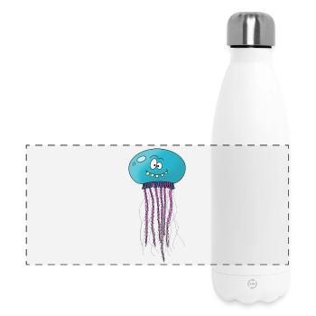 SourireMéduse - Gourde isotherme panoramique 500 ml - blanc - Devant