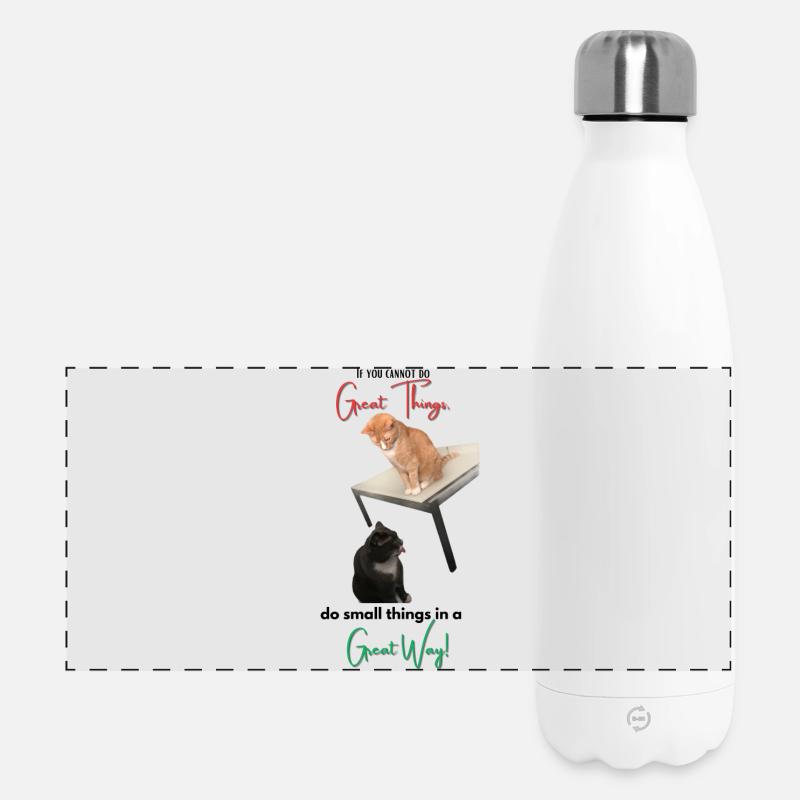 If you cannot do Great Things, do small things... - Panoramic Thermal Bottle 500 ml - white