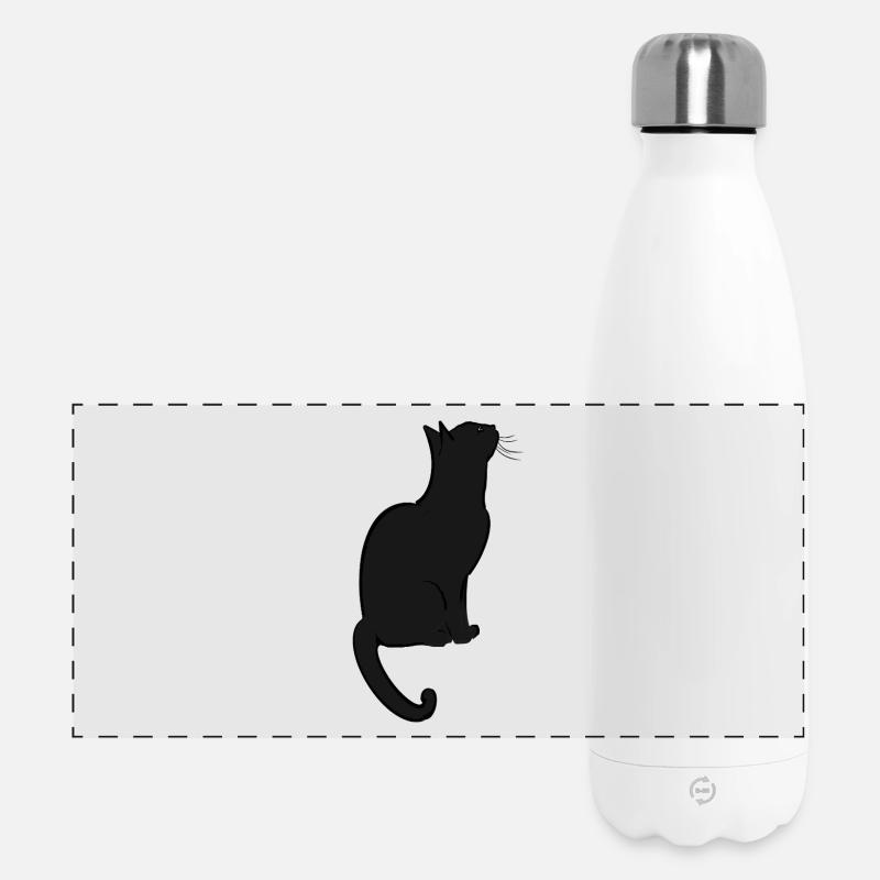 A cute cat - Panoramic Thermal Bottle 500 ml - white