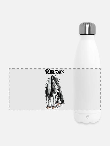 Witziger Irish Tinker - Panorama Isolierflasche 500 ml - Weiß
