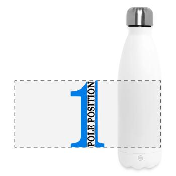 Pole position - Gourde isotherme panoramique 500 ml - blanc - Devant