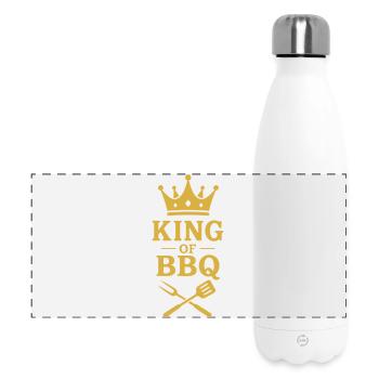 King of BBQ | Grillmeister Krone - Panoramic Thermal Bottle 500 ml - white - Front