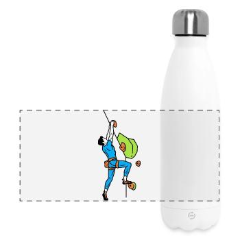 Steep wall climber - Panoramic Thermal Bottle 500 ml - white - Front
