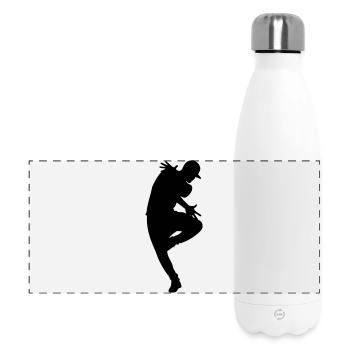 Silhouette B-Boy – Flowdance Flow - Gourde isotherme panoramique 500 ml - blanc - Devant