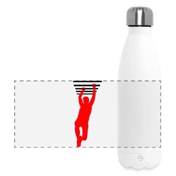 OCR Grip – Hanging Bars Design - Panoramic Thermal Bottle 500 ml - white - Front