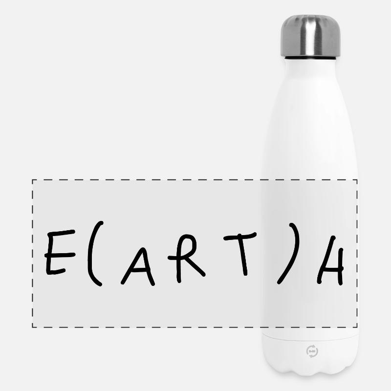 Earth without art is just 'eh' - Panoramic Thermal Bottle 500 ml - white