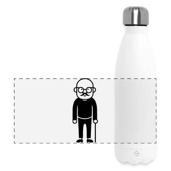 Grandpa Senior - Panoramic Thermal Bottle 500 ml - white - Front