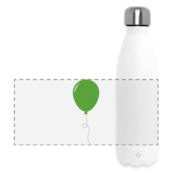 Ballon - Panorama Isolierflasche 500 ml - Weiß - Vorne