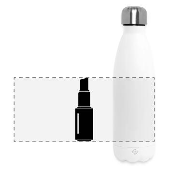 Rouge à lèvres - Gourde isotherme panoramique 500 ml - blanc - Devant