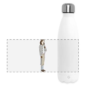 A noble dog - Panoramic Thermal Bottle 500 ml - white - Front