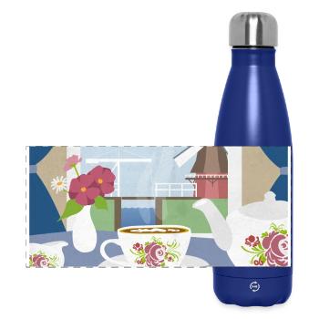 East Frisia Vintage - Tea and Grinder - Panoramic Thermal Bottle 500 ml - dark blue  - Front