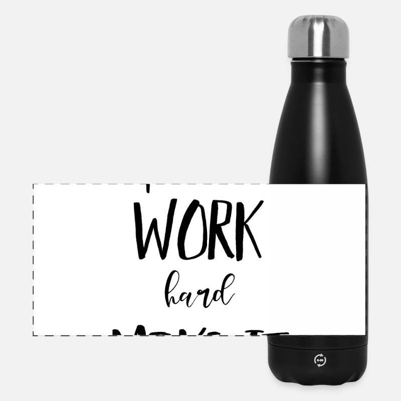 Stay positive work hard make it happen Poster - Panoramic Thermal Bottle 500 ml - black