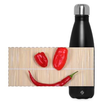 SPICY Smiley - Panoramic Thermal Bottle 500 ml - black - Front