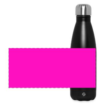 pinker Hintergrund Textur Vorlage personalisieren - Panorama Isolierflasche 500 ml - Schwarz - Vorne