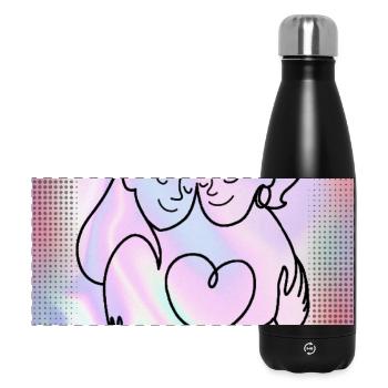 Favorite Human-Mother-Daughter-Sister-Girlfriend - Panoramic Thermal Bottle 500 ml - black - Front