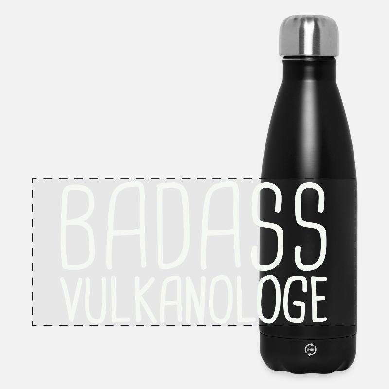 Volcanologist Badass Volcanology - Panoramic Thermal Bottle 500 ml - black
