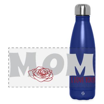 maman Fête des mères - Gourde isotherme panoramique 500 ml - bleu foncé  - Devant
