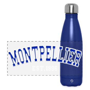Montpellier gegründet 1996 - Panorama Isolierflasche 500 ml - Dunkelblau  - Vorne